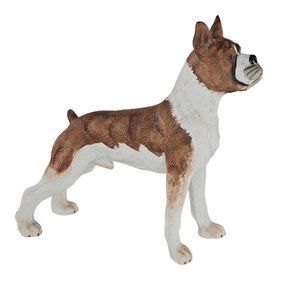 Andrea By Sadek Boxer Dog Figurine Brindle Standing Bisque
